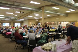 The annual Mother's Day buffet!  Members and guests enjoyed the meal and fellowship!