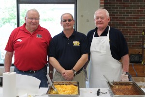 Pictured from Left: President-Elect Bob Streeter from Marshalltown Lodge #312, President Roger McQueen from Shenandoah Lodge #1122 and PSP Les Fister from Jefferson Lodge #2306.